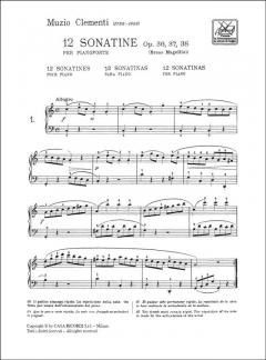 12 Sonatine Op.36/37/38 von Muzio Clementi 