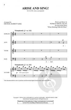 Arise and Sing! von Patrick Mock (Download) 