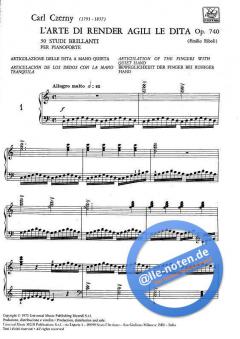 L'arte de rendere agili le dita op.740 von Carl Czerny 