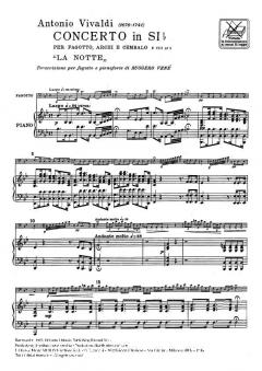 Concerto B Flat Major RV501: La Notte (Antonio Vivaldi) 