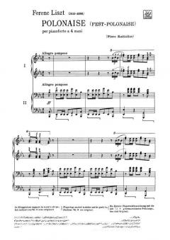 Polonaise Piano (Fest-Polonaise) von Franz Liszt 