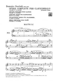 Opere Complete Per Clavicembalo Vol. 6 von Domenico Scarlatti 