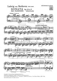 Sonata in G Op.14 Nr.2 von Ludwig van Beethoven 