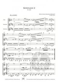 Serenade 2 KV 439b von Wolfgang Amadeus Mozart 