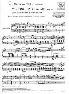 Concerto No.2 In E Flat Op.74 von Carl Maria von Weber 