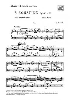 6 Sonatine Op.37/38 von Muzio Clementi 