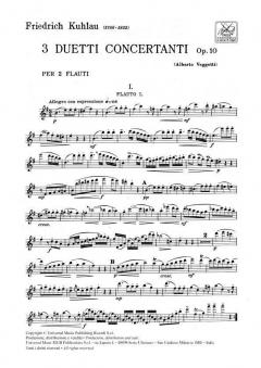3 Duetti Concertanti Op. 10 von Friedrich Kuhlau 
