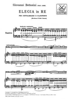 Elegia In D Double Bass And Piano von Giovanni Bottesini 