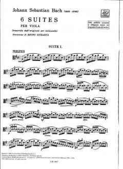 Six Suites For Unaccompanied Viola Originally For Violoncello von Johann Sebastian Bach im Alle Noten Shop kaufen