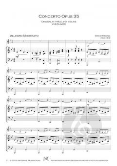 Concerto in a-Moll op. 35 von Oskar Rieding 