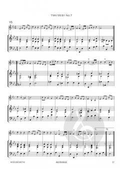 17 Menuette TWV 34 von Georg Philipp Telemann 