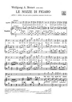 Non Piu Andrai Farfallone Amoroso von Wolfgang Amadeus Mozart 