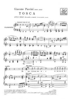Recondita Armonia Tenor Piano From Tosca Act 1 Italian von Giacomo Puccini 