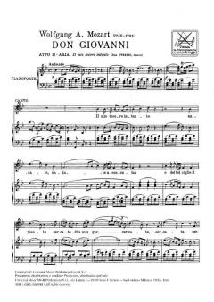 Il Mio Tesoro Intanto Tenor Piano Italian From Don Giovanni Act 2 von Wolfgang Amadeus Mozart 