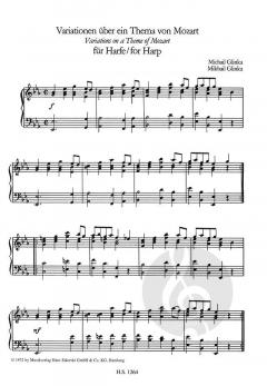 Mozart Variationen von Michail Iwanowitsch Glinka 