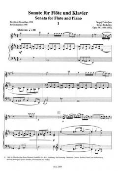 Sonate op. 94 von Sergei Sergejewitsch Prokofjew für Flöte und Klavier im Alle Noten Shop kaufen
