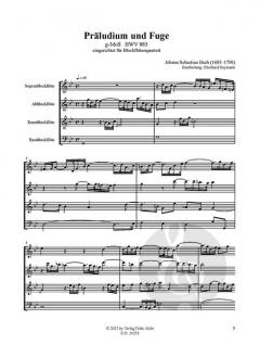 Präludium und Fuge g-Moll BWV 885 von Johann Sebastian Bach 