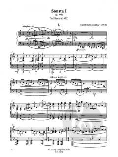Sonata 1 op. 105b (1975) von Harald Heilmann 