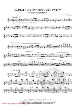 Variationen auf Greensleeves von Paul Morgan 