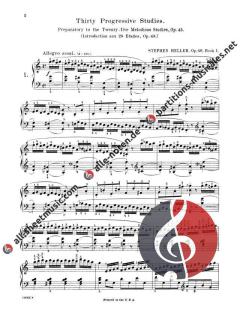 30 Progressive Studies Complete Op.46 For The Piano von Stephen Heller 