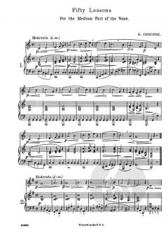 50 Lessons Op.9 von Guiseppe Concone 