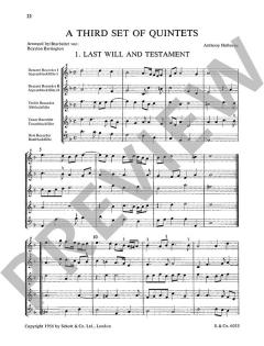 A Third Set of Quintets Vol. 3 von Anthony Holborne (Download) 