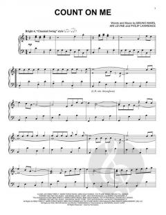 Count On Me [Classical version] von Bruno Mars (Download) 