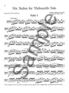6 Suiten für Violoncello solo von Johann Sebastian Bach im Alle Noten Shop kaufen