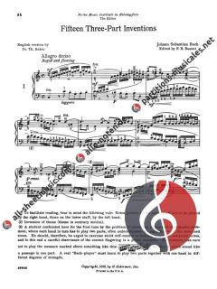 Two & Three Part Inventions Piano von Johann Sebastian Bach 