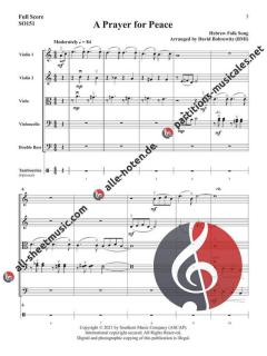 A Prayer for Peace: Hebrew Folk Songs 