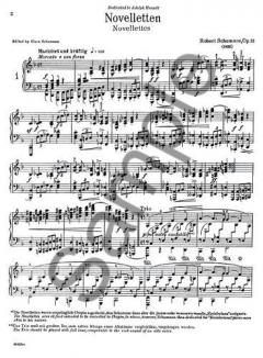 Novelletten Op.21 For Piano von Robert Schumann 