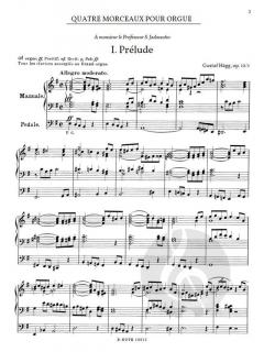 Vier Orgelstücke op.12 von Gustaf Hägg im Alle Noten Shop kaufen