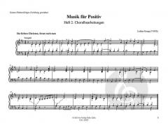 Musik für Positiv Heft 2: Choralbearbeitungen von Lothar Graap 