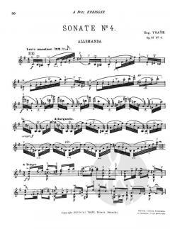 Six (6) Sonates pour Violon Seul Op. 27 Sonatas For Violin Solo von Eugene Ysaye im Alle Noten Shop kaufen