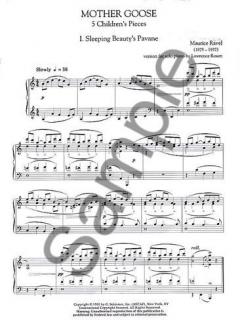 Mother Goose Suite Piano Solo 5 Children's Pieces Five von Maurice Ravel 