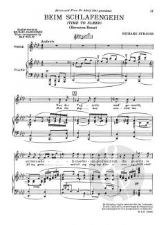 Vier letzte Lieder o. Op. AV 150 von Richard Strauss 