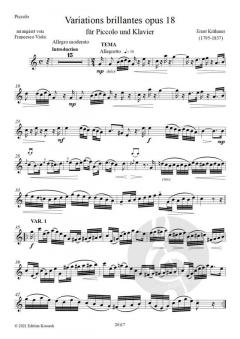 Variations brillantes op. 18 von Ernest Krähmer 
