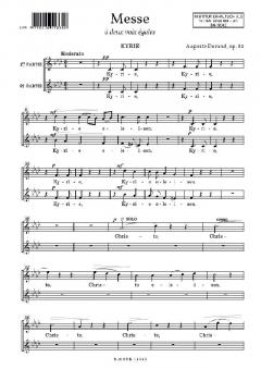 Messe op. 82 von Auguste Durand 