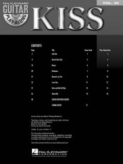 Guitar Play-Along Vol.30 - Kiss von Kiss 