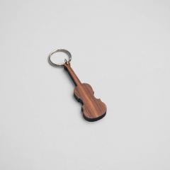 Schlüsselanhänger Violine Walnuss 