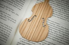 Lesezeichen Double Bass Eiche 