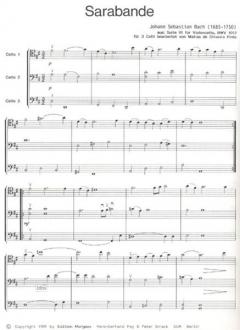 Sarabande & Gavotte von Johann Sebastian Bach 