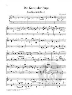 Die Kunst der Fuge BWV 1080 von Johann Sebastian Bach 