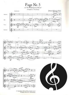Fuge Nr. 5 aus dem Wohltemperierten Klavier von Johann Sebastian Bach 