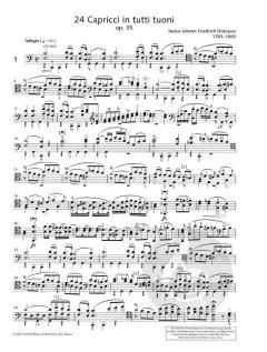 24 Capricen in allen Tonarten op. 35 von Justus Johann Friedrich Dotzauer (Download) 