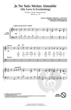 Je Ne Suis Moins Aimable von Pierre Certon (Download) 