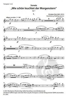 Sonata 'Wie schön leuchtet der Morgenstern' von Christian Fink 