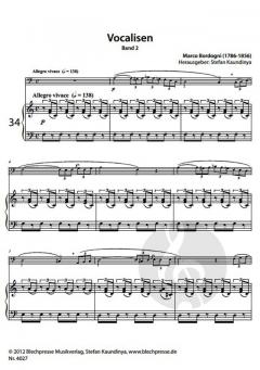 Vocalisen (Klavierbegleitung) Band 2 von Marco Bordogni im Alle Noten Shop kaufen