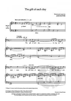 The gift of each day von John Rutter (Download) 