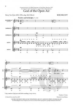God of the Open Air von Bob Chilcott (Download) 